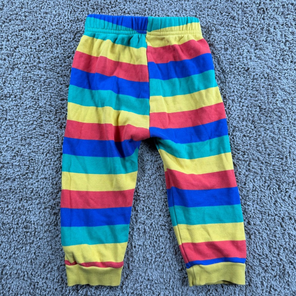 Adidas Disney Toddler 2T Rainbow Stripe Jogger Sweat pants pride streetwear - Picture 6 of 6